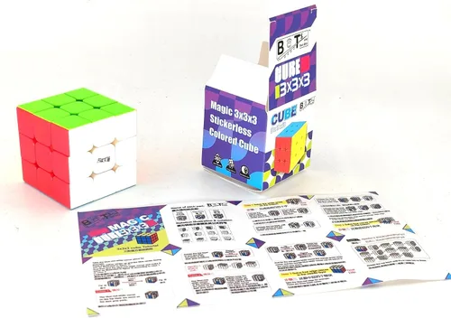 Vista 4 de Cubo Mágico 3x3x3 Cubo de colores sin pegatina, número de referencia BOT-TO-0002