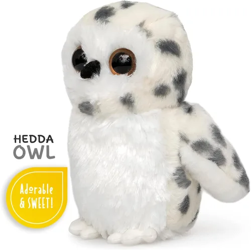 Vista 4 de Jolitee Hedda - Peluche de búho de peluche, búho de peluche (Hedda Owl)