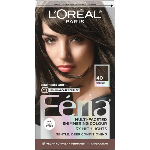 Vista 12 de L'Oreal Paris Feria - Tinte permanente brillante multifacético para el cabello, tinte de alta intensidad para reflejos 3X, 10 negro azabache