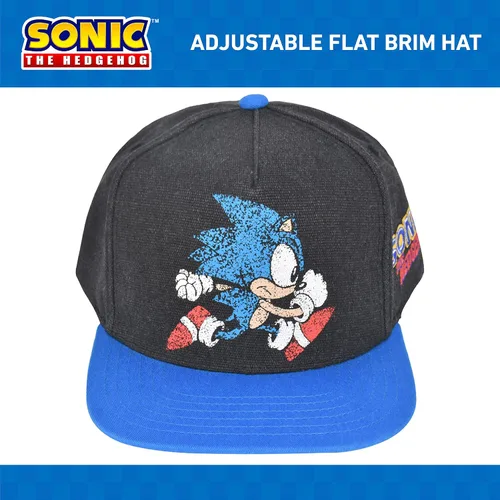 Vista 2 de Concept One Girls' Sonic The Hedgehog Cap, Kids Adjustable Baseball Hat