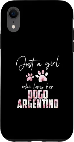 Vista 8 de Funda para iPhone 15 Just a girl who loves her dogo argentino