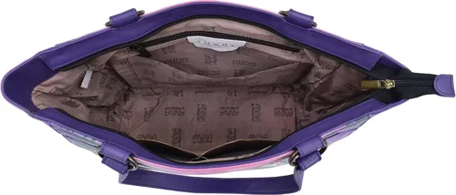 Vista 3 de Anna by Anuschka Women's Hand Painted Genuine Leather Large Shoulder Tote