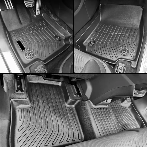Vista 3 de IKON MOTORSPORTS Alfombrillas de suelo de TPE 3D, compatibles con Lexus NX250, NX350 2022-2025, revestimientos de suelo antideslizantes impermeables