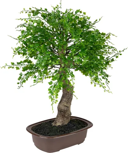 Vista 3 de Mini árbol bonsái artificial en maceta - 16