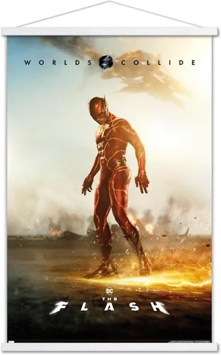 Vista 18 de DC Comics Movie The Flash - Póster de pared de una hoja, 34 pulgadas de largo x 22.4 pulgadas de ancho, versión premium sin marco