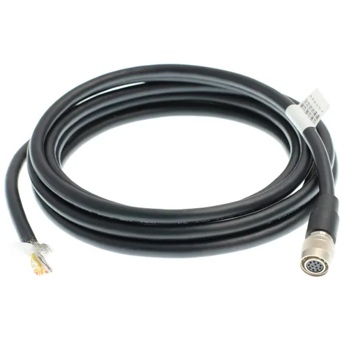 Vista 6 de Hirose de ángulo recto 12Pin hembra HR10A-10P-12S a Leadwires Cable de E/S para cámara Basler Aviator GigE (1M)