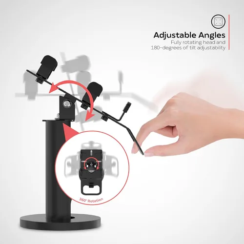Vista 6 de CTA Digital Soporte universal para lector de tarjetas de crédito, soporte de terminal de lector para estaciones POS Verifone, Ingenico y Pax