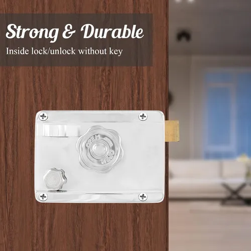 Vista 6 de Home Safety Cerradura de puerta antirrobo para cerraduras de cerrojo de seguridad vertical Cerradura de puerta exterior Cerraduras de puerta