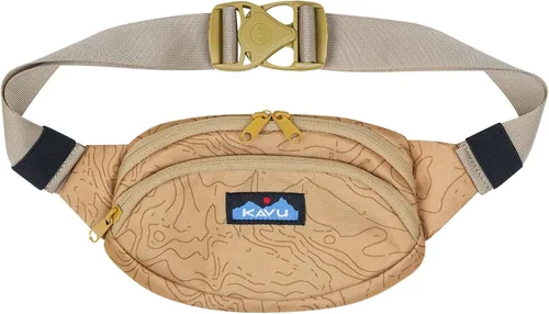 Vista 13 de KAVU Spectator - Cangurera de poliéster a la moda, diseño para cinturón BW Fronds