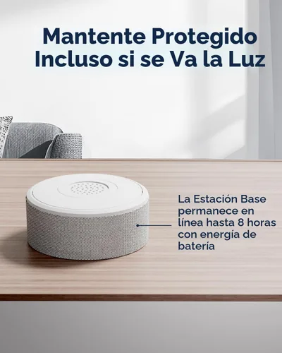 Vista 2 de Sistema de alarma WiFi para puerta, sistema de seguridad inteligente para el hogar, con alerta de aplicación de teléfono, kit de 8 piezas