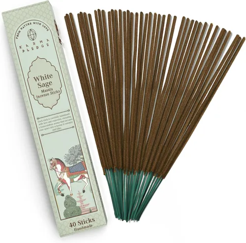 Vista 53 de Bakhoor - Varitas de incienso orgánicas sumergidas a mano, 100 varillas con hierbas naturales e ingredientes aromáticos, tiempo de combustión de 45