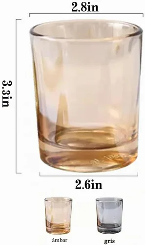 Vista 2 de Vaso de vidrio de 2 piezas, vaso para cepillos de dientes, soporte para brochas de maquillaje, cepillos de dientes, vasos y cepillos en el baño