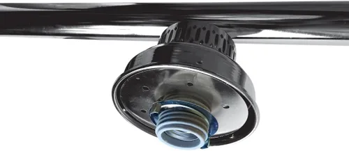 Vista 4 de Luz de billar de 3 sombras con accesorio cromado
