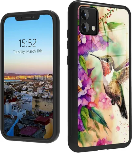 Vista 410 de Funda para Motorola Moto G Stylus 5G 2021 de vidrio templado, funda negra con diseño de mujer negra africana para mujeres y hombres, antiarañazos, a
