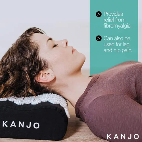 Vista 3 de Cojín de acupresión Almohada de acupresión de espuma viscoelástica para dolor de espalda y ciática Funda de lino 100% algodón
