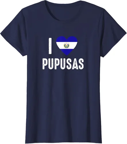 Vista 29 de Camiseta I Love Pupusa from El Salvador