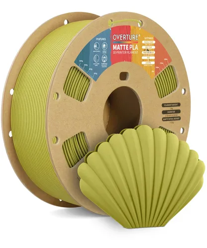 Vista 51 de OVERTURE - Filamento de fibra de carbono PLA para impresora 3D de 1.75 mm, carrete de cartón PLA de 2.2 libras, precisión dimensional +/- 0.02 mm
