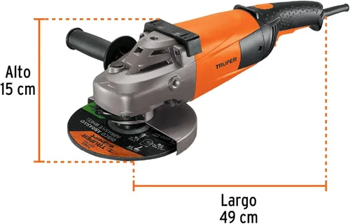 Vista 3 de Amoladora angular 7', profesional, 2100 W