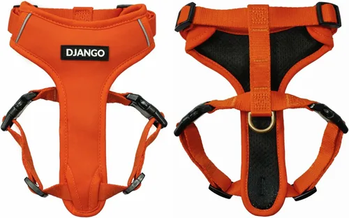 Vista 16 de DJANGO Arnés para perro Adventure - Acolchado y ajustable - Negro, pequeño