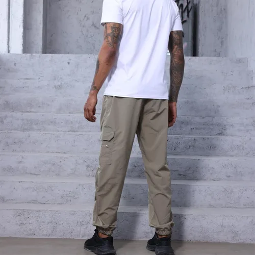Vista 6 de Opomelo Pantalones cargo para hombre, ajuste relajado, pantalones deportivos de senderismo, pantalones deportivos de pierna recta con bolsillos