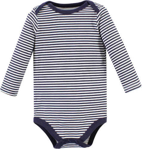 Vista 118 de Hudson Baby baby-boys Cotton Long-sleeve Bodysuits 5-pack