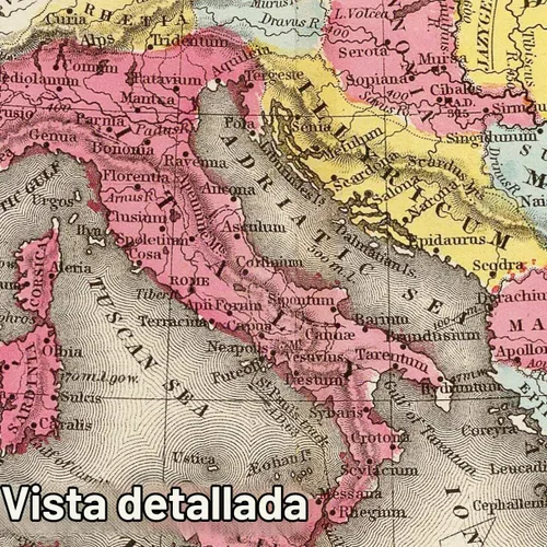 Vista 5 de Imperio romano en su mayor extensión 1875 - Impresión de mapa histórico - 24 x 16 pulgadas