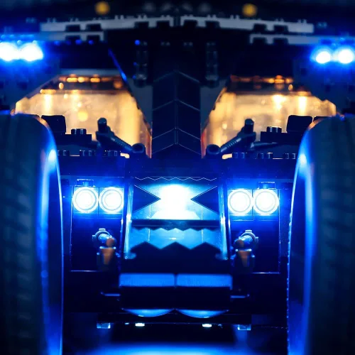 Vista 7 de Kyglaring Kit de iluminación LED solamente – Juego de luces diseñado para Lego DC Batman Batmobile Tumbler 76240 Kit de modelo de construcción – sin