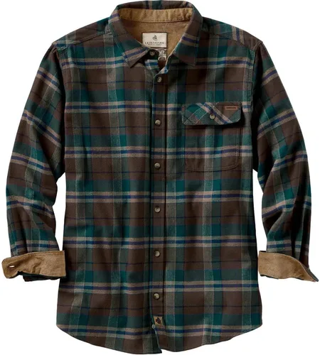 Vista 17 de Legendary Whitetails Camisa de franela de manga larga con botones para hombre, 100% algodón