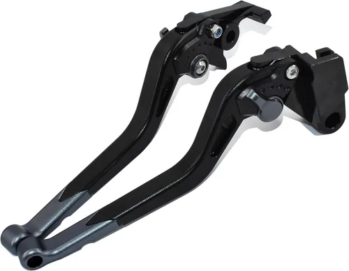 Vista 7 de ESPEEDMTC para Kawasaki Ninja H2 H2R 2015-2020 Aleación de aluminio modificada CNC Accesorios de palanca de embrague de freno de tamaño largo (rojo)