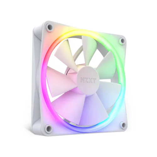 Vista 7 de NZXT F120 RGB Paquete Triple – 3 x ventiladores RGB PWM de 120 mm para PC con controlador RGB – Alto flujo de aire, bajo ruido – Rodamiento