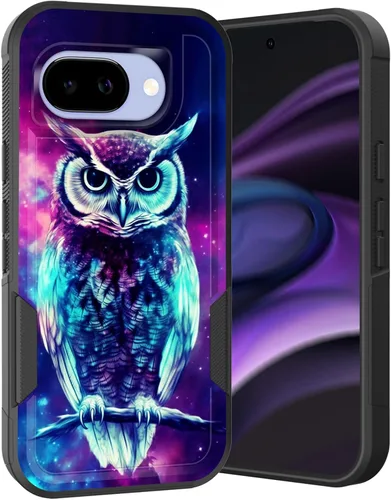 Vista 222 de Funda para Pixel 6A, Híbrida de Doble Capa de Servicio Pesado Resistente a Prueba de Golpes PC Duro + Funda Protectora de Silicona Suave para Google