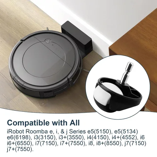 Vista 5 de Rueda pivotante delantera para IRobot Roomba, conjunto de rueda delantera con bola pivotante para IRobot Roomba 500, 600, 700, 800, 900, series e, i