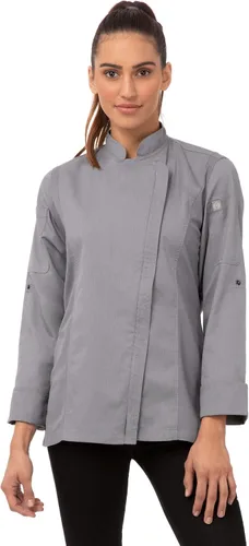 Vista 8 de Chef Works Chaquetilla de chef para mujer Hartford Cool Vent Negro