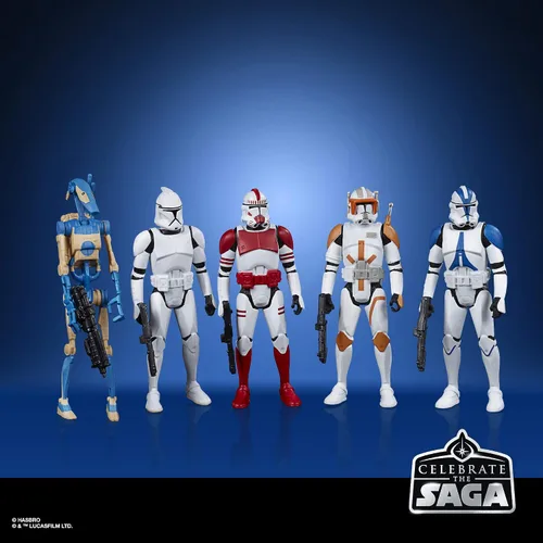 Vista 4 de STAR WARS Celebrate The Saga Toys Galactic Republic - Juego de figuras de acción coleccionables a escala de 3.75 pulgadas, paquete de 5 para niños a