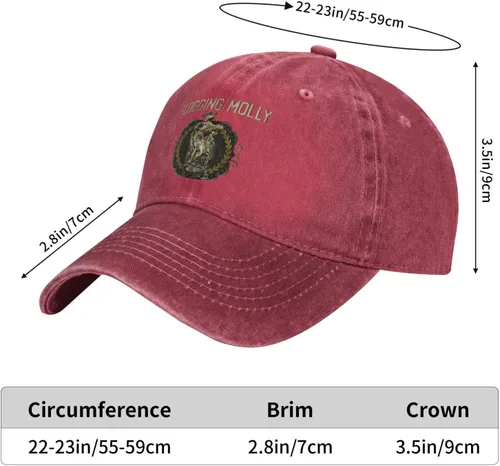 Vista 2 de Mans Woman - Gorra de béisbol desgastada lavada vintage para gimnasio