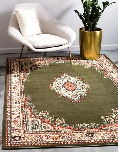 Vista 74 de Unique Loom - Alfombra de área estilo persa tradicional de la colección Reza, de 2 pies 2 pulgadas x 3 pies, colores negro y beige