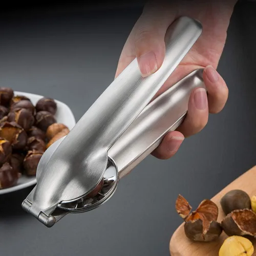 Vista 6 de Artcome Alicates de metal para abridor de nueces con clip de castaña, almendras de nuez, avellanas, alicates para abridor de nueces multifuncionales