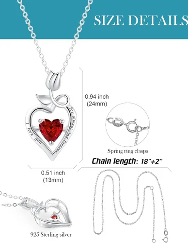 Vista 5 de HXZZ Fine Jewelry - Collar con colgante de plata de ley con topacio azul suizo, amatista, citrino, peridoto y ópalo, regalo para mujer, Gema