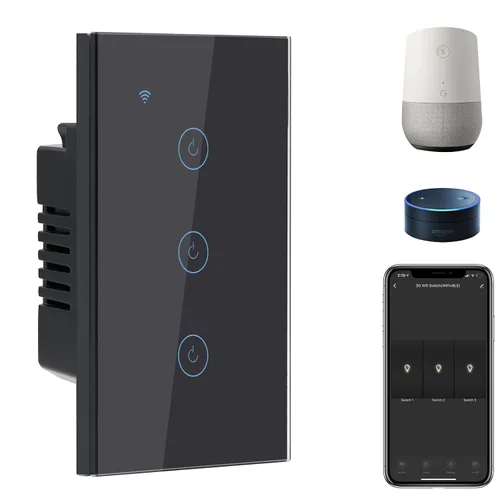 Vista 19 de BSEED - Interruptor de luz inteligente, interruptor táctil WiFi de 1 vía con control de aplicación Smart Life y función de temporización