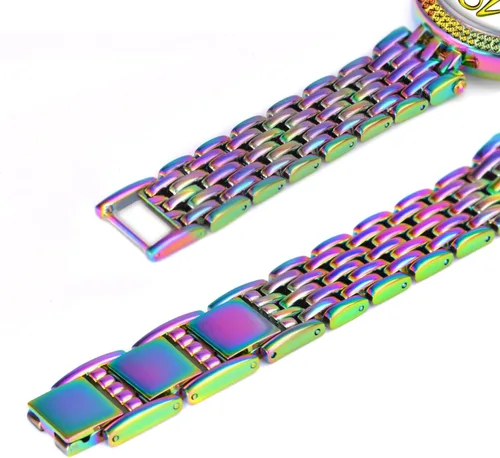 Vista 3 de Bisley Reloj de pulsera de metal para mujer, fácil de leer, resistente al agua