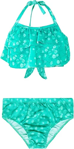 Vista 5 de Fishtailfun Traje de baño de sirena para cosplay sirena para nadar para niñas conjunto de bikini de princesa