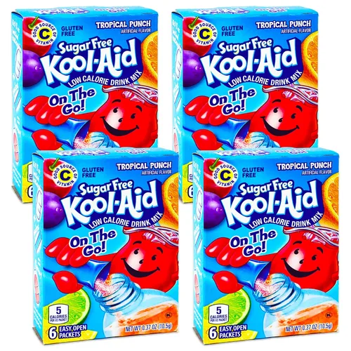 Vista 51 de Kool-aid Singles Tropical Punch 12-.055 Oz Caja 2 cajas