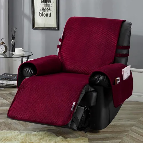 Vista 14 de STONECREST - Funda para silla reclinable, funda acolchada de terciopelo resistente al agua, se mantiene en su lugar