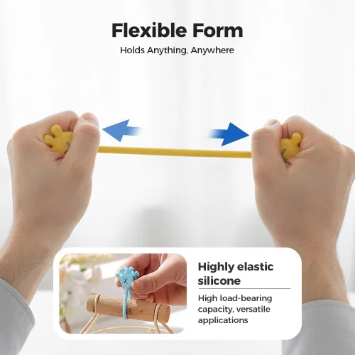 Vista 4 de Bridas magnéticas para cables, organizador de cables de datos actualizado 2026, organizador de cables elásticos multiusos reutilizable de silicona 5