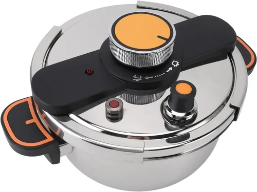 Vista 4 de JTLB Olla a presión profesional de acero inoxidable con calefacción uniforme eficiente y de gran capacidad, olla para conservas de cocina casera (5L)