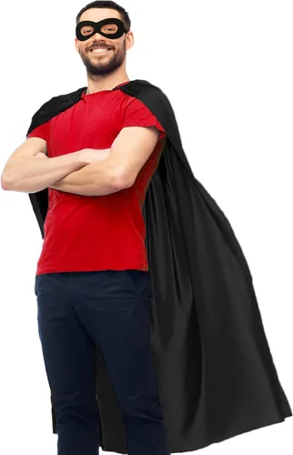 Vista 6 de Capas y máscaras de superhéroe para adultos a granel, disfraz de superhéroe para hombres y mujeres, regalos de fiesta de disfraces de Halloween