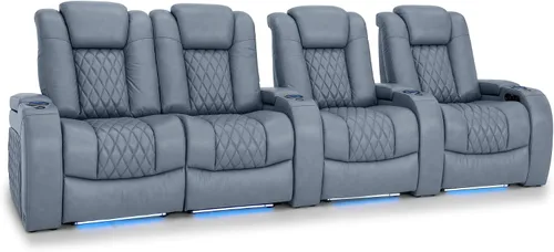 Vista 122 de Seatcraft Asiento de cine en casa Diamante Marrón Reclinable Individual