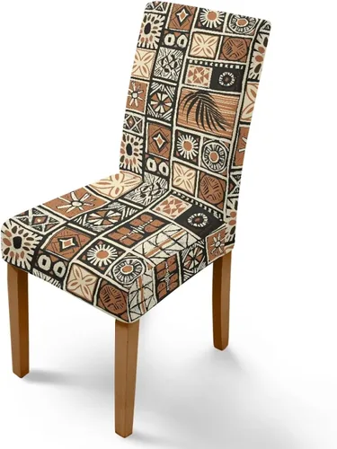Vista 25 de Rnyleeg Juego de 1 fundas para sillas étnicas para sala de estar, sin brazos, estampado tribal azteca, elásticas, fundas protectoras para sillas
