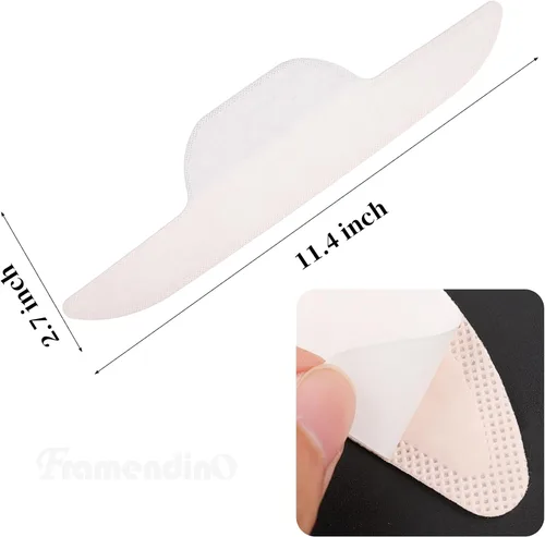 Vista 2 de Framendino, Paquete de 100 almohadillas desechables para gorro de golf para hombres y mujeres, color blanco, Blanco