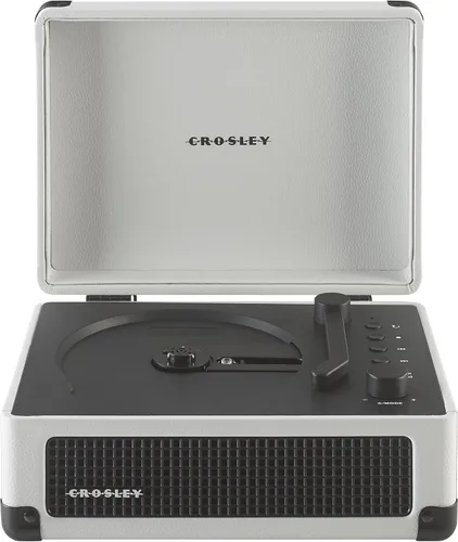 Vista 14 de Crosley CR3505DP-WF Reproductor de CD Cruiser, granja blanca Casa de campo blanca